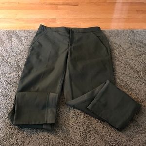 Lululemon Size 6/8 Work Pants--Camo Green